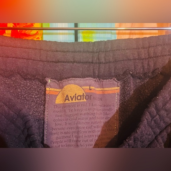 Aviator Nation Black Wide Leg Pants - Picture 3 of 4